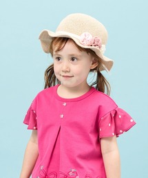 KP DECO | シフォンお花付き帽子(S-L)(ハット)