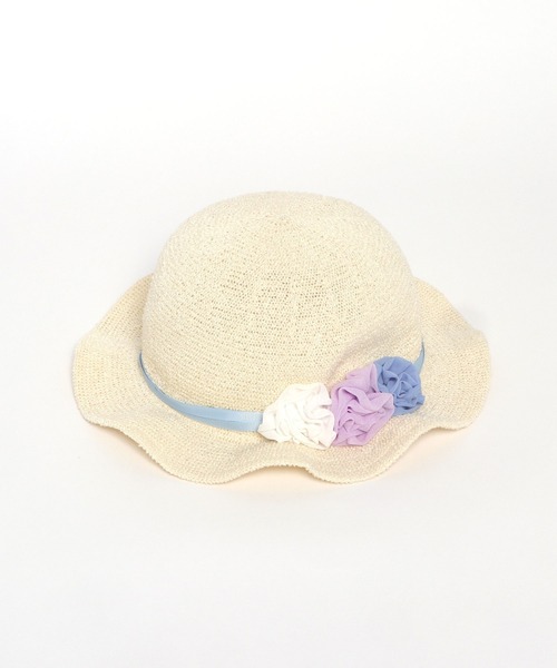 KP DECO（ケーピーデコ）の「シフォンお花付き帽子(S-L)（ハット・キッズ・サックスブルー/ピンク・SMALL/MEDIUM/LARGE）」の6枚目の写真