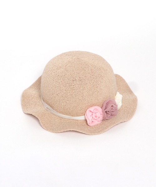 KP DECO（ケーピーデコ）の「シフォンお花付き帽子(S-L)（ハット・キッズ・サックスブルー/ピンク・SMALL/MEDIUM/LARGE）」の7枚目の写真