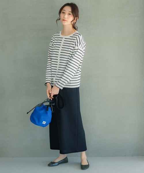 LEPSIM（レプシィム）の「【Drifterコラボ】キンチャクバッグ　261925（ショルダーバッグ・レディース・アニマル/ブルー/ホワイト×ブラック・ONE SIZE）」の5枚目の写真