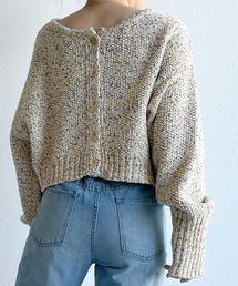 w closet | MIXテープヤーンクロップドカーディガン(カーディガン/ボレロ)