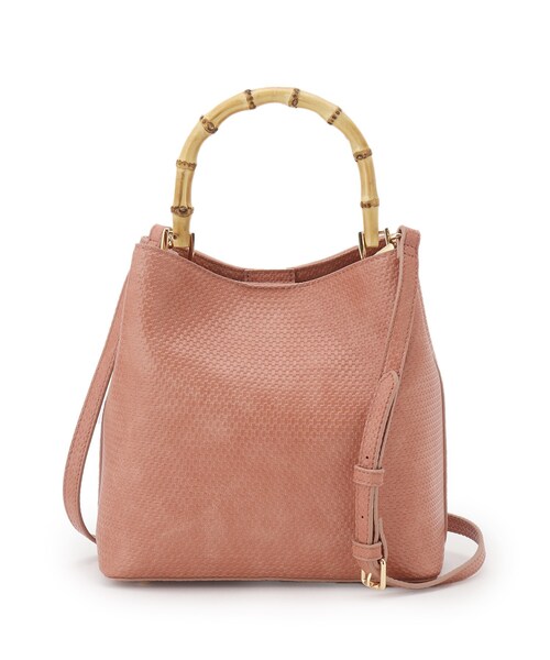 ◆【2WAY】バンブープレスミニハンドバッグ