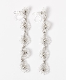 Me% | クリアＩラインビーズイヤリング(イヤリング)