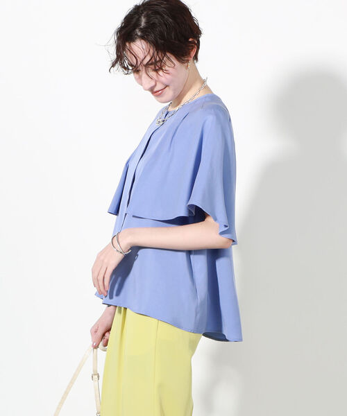 NOLLEY’S(ノーリーズ)の「◇【WEB限定】ドゥーツイルクロス袖フレアブラウス(シャツ/ブラウス・レディース・ベージュ/ライトブルー/ブラック/オフホワイト・FREE)」の20枚目の写真