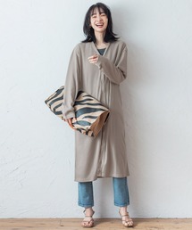 ワイドテレコロングカーディガン