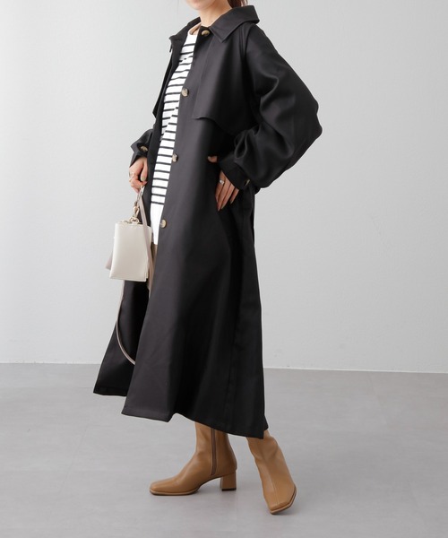 COLONY 2139（コロニートゥーワンスリーナイン）の「WEB・一部店舗限定/2WAYカラーボリュームスリーブコート（トレンチコート・レディース・ブラック/アイボリー/モカ/グレイッシュベージュ/ベージュ/カーキ・FREE）」の3枚目の写真