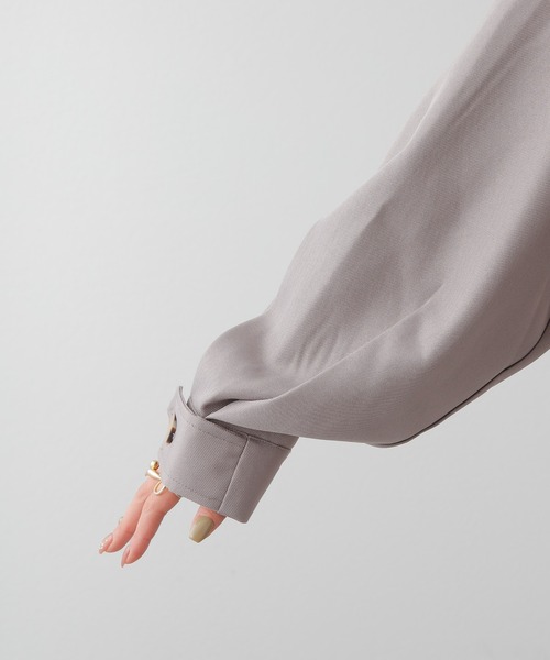 COLONY 2139（コロニートゥーワンスリーナイン）の「WEB・一部店舗限定/2WAYカラーボリュームスリーブコート（トレンチコート・レディース・ブラック/アイボリー/モカ/グレイッシュベージュ/ベージュ/カーキ・FREE）」の8枚目の写真