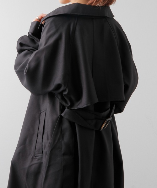 COLONY 2139（コロニートゥーワンスリーナイン）の「WEB・一部店舗限定/2WAYカラーボリュームスリーブコート（トレンチコート・レディース・ブラック/アイボリー/モカ/グレイッシュベージュ/ベージュ/カーキ・FREE）」の14枚目の写真