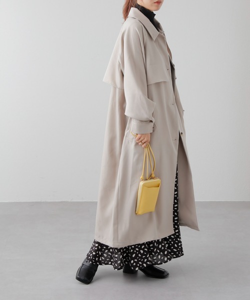 COLONY 2139（コロニートゥーワンスリーナイン）の「WEB・一部店舗限定/2WAYカラーボリュームスリーブコート（トレンチコート・レディース・ブラック/アイボリー/モカ/グレイッシュベージュ/ベージュ/カーキ・FREE）」の15枚目の写真