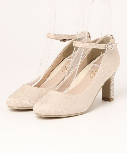 Parade（パレード）の「【極ふわっ】グリッターヒールパンプス　18160【Parade】（パンプス・レディース・ブラック/パープル/ゴールド/ブラック系その他/ゴールド系その他/シルバー/ブラック系その他2/アイボリー/シルバー系その他/ブラック系その他3/シルバー系その他2/グレー系その他/ピンク系その他/ベージュ/ベージュ系その他・22.0cm/24.5cm/24cm/22.5cm/23.0cm/25.5cm/23.5cm/25.0cm/26.0cm/24.0cm）」の2枚目の写真