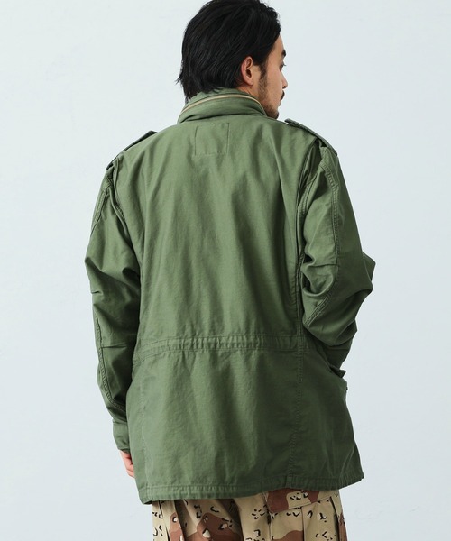 ⭐️値下げしました⭐️Irregular グリーンミリタリージャケット ALPHA（アルファ）の「M-65 コート ライナー付き（ミリタリー