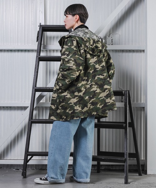 kutir（クティール）の「ミリタリーカモフラ柄スノーパーカー（その他アウター・レディース・チャコールグレー/カーキ・FREE）」の11枚目の写真