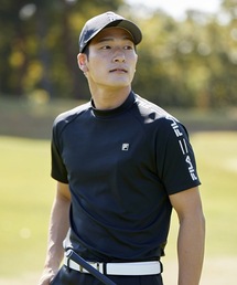 【FILA GOLF:フィラゴルフ】スムースモックネックシャツ ゴルフウェア