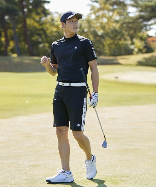 FILA GOLF(フィラゴルフ )の「【FILA GOLF:フィラゴルフ】スムースモックネックシャツ ゴルフウェア(Tシャツ/カットソー・メンズ・ホワイト/ブラック/ネイビー/ブルー・MEDIUM/LARGE/X-LARGE)」の21枚目の写真