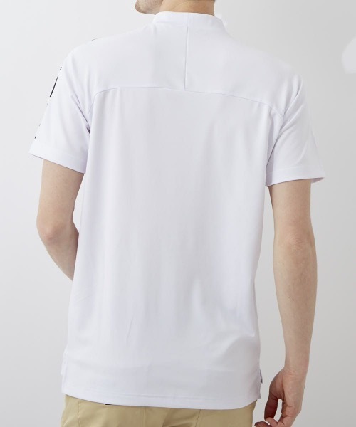 FILA GOLF(フィラゴルフ )の「【FILA GOLF:フィラゴルフ】スムースモックネックシャツ ゴルフウェア(Tシャツ/カットソー・メンズ・ホワイト/ブラック/ネイビー/ブルー・MEDIUM/LARGE/X-LARGE)」の16枚目の写真