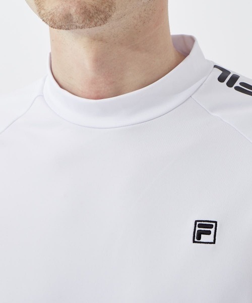 FILA GOLF(フィラゴルフ )の「【FILA GOLF:フィラゴルフ】スムースモックネックシャツ ゴルフウェア(Tシャツ/カットソー・メンズ・ホワイト/ブラック/ネイビー/ブルー・MEDIUM/LARGE/X-LARGE)」の17枚目の写真