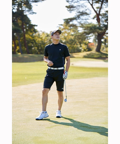 FILA GOLF(フィラゴルフ )の「【FILA GOLF:フィラゴルフ】スムースモックネックシャツ ゴルフウェア(Tシャツ/カットソー・メンズ・ホワイト/ブラック/ネイビー/ブルー・MEDIUM/LARGE/X-LARGE)」の10枚目の写真
