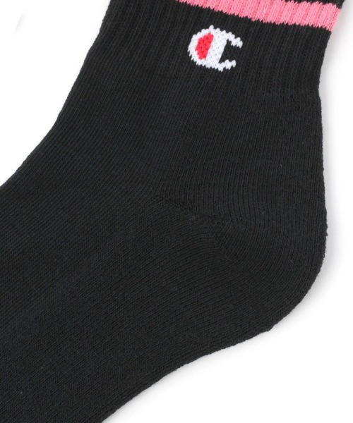 Champion（チャンピオン）の「championクォーターラインソックス（ソックス/靴下・キッズ・ホワイト/ブラック系その他・FREE）」の5枚目の写真