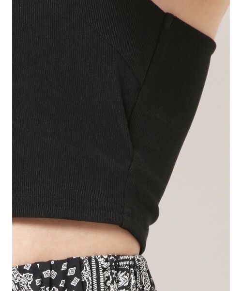 GYDA（ジェイダ）の「ワンショルtieデザインキャミビスチェ（キャミソール・レディース・ブラック/オフホワイト・FREE）」の15枚目の写真