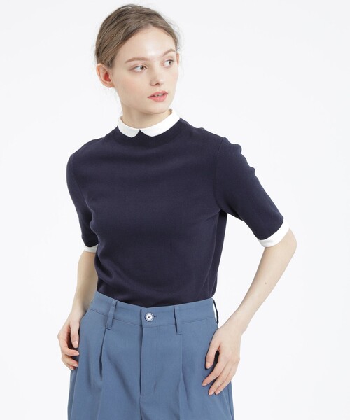 TVドラマ着用】Cleric Collar Knit プルオーバー(ニット/セーター ...