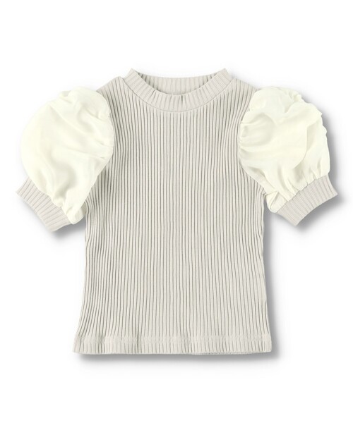 BRANSHES(ブランシェス)の「袖シフォンTシャツ(Tシャツ/カットソー・キッズ・グリーン/ベージュ・110/130/140/150/100/120/160)」の10枚目の写真