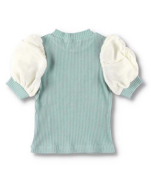 BRANSHES(ブランシェス)の「袖シフォンTシャツ(Tシャツ/カットソー・キッズ・グリーン/ベージュ・110/130/140/150/100/120/160)」の20枚目の写真
