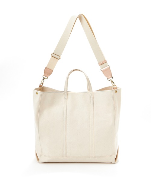 russet(ラシット)の「《SHOPPER》トートバッグ L 【キャンバス】(CE-244)(トートバッグ・レディース・キナリ/グレー/ブラック/ベージュ系その他2/ベージュ系その他/ベージュ・FREE)」の14枚目の写真