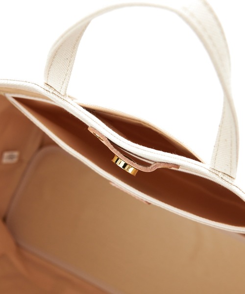 russet(ラシット)の「《SHOPPER》トートバッグ L 【キャンバス】(CE-244)(トートバッグ・レディース・キナリ/グレー/ブラック/ベージュ系その他2/ベージュ系その他/ベージュ・FREE)」の12枚目の写真