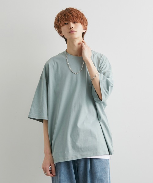 JUNRED（ジュンレッド）の「【tai x JUNRed】ルーズシルエットアンサンブル（Tシャツ＋タンクトップセット）（Tシャツ/カットソー・メンズ・ホワイト/ブラック/グリーン系その他2/ブルー系その他4・S/M/L）」の4枚目の写真