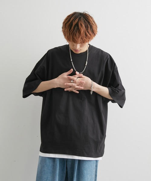 JUNRED（ジュンレッド）の「【tai x JUNRed】ルーズシルエットアンサンブル（Tシャツ＋タンクトップセット）（Tシャツ/カットソー・メンズ・ホワイト/ブラック/グリーン系その他2/ブルー系その他4・S/M/L）」の12枚目の写真
