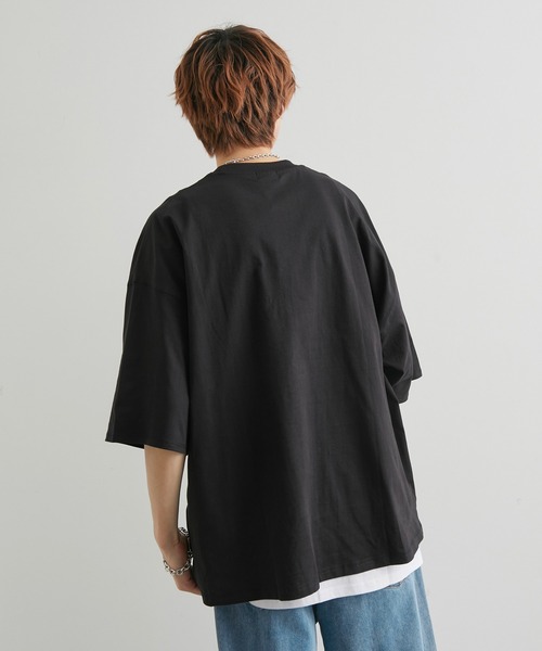 JUNRED（ジュンレッド）の「【tai x JUNRed】ルーズシルエットアンサンブル（Tシャツ＋タンクトップセット）（Tシャツ/カットソー・メンズ・ホワイト/ブラック/グリーン系その他2/ブルー系その他4・S/M/L）」の13枚目の写真