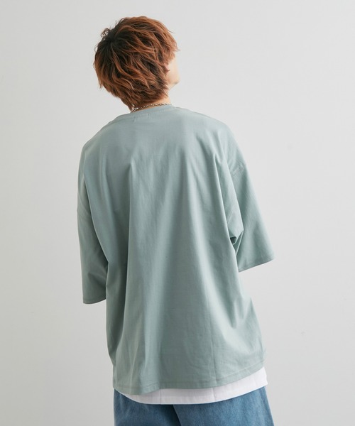 JUNRED（ジュンレッド）の「【tai x JUNRed】ルーズシルエットアンサンブル（Tシャツ＋タンクトップセット）（Tシャツ/カットソー・メンズ・ホワイト/ブラック/グリーン系その他2/ブルー系その他4・S/M/L）」の15枚目の写真