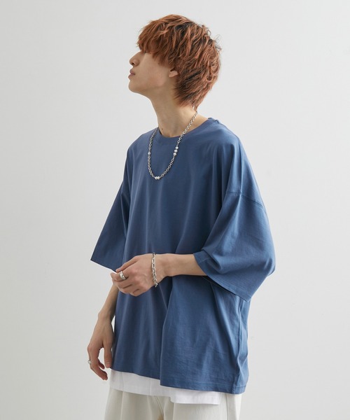 JUNRED（ジュンレッド）の「【tai x JUNRed】ルーズシルエットアンサンブル（Tシャツ＋タンクトップセット）（Tシャツ/カットソー・メンズ・ホワイト/ブラック/グリーン系その他2/ブルー系その他4・S/M/L）」の16枚目の写真