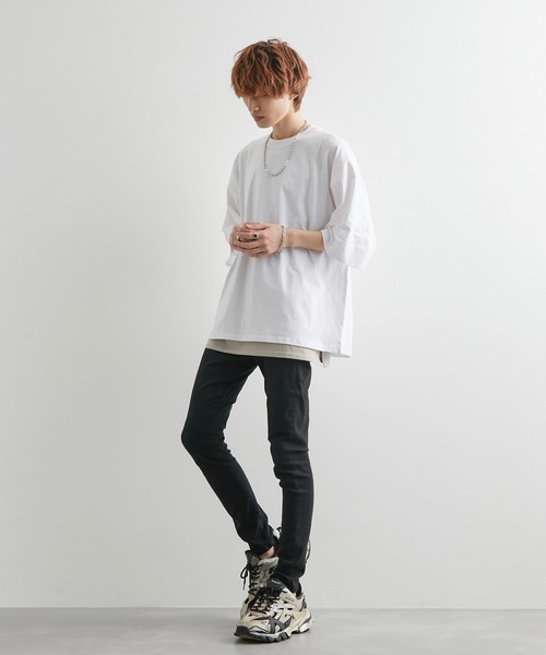 JUNRED（ジュンレッド）の「【tai x JUNRed】ルーズシルエットアンサンブル（Tシャツ＋タンクトップセット）（Tシャツ/カットソー・メンズ・ホワイト/ブラック/グリーン系その他2/ブルー系その他4・S/M/L）」の18枚目の写真