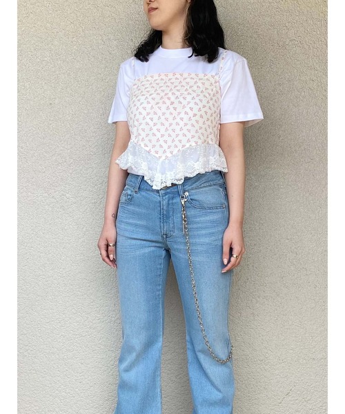 PAMEO POSE（パメオポーズ）の「Flower Queen Cami（キャミソール・レディース・ホワイト/イエロー・FREE）」の8枚目の写真