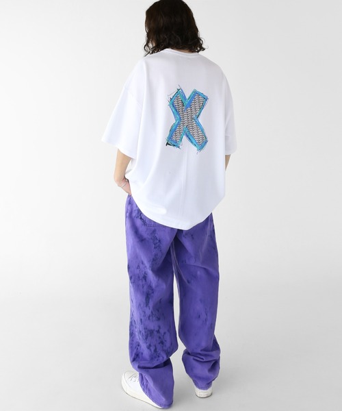 minsobi（ミンソビ）の「タイダイデニムバルーンパンツ（デニムパンツ・メンズ・パープル/ピンク・FREE）」の6枚目の写真