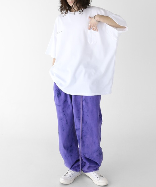 minsobi（ミンソビ）の「タイダイデニムバルーンパンツ（デニムパンツ・メンズ・パープル/ピンク・FREE）」の21枚目の写真