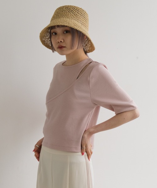 Kastane（カスタネ）の「メッシュバケットハット（ハット・レディース・ブラック/ライトベージュ・FREE）」の10枚目の写真