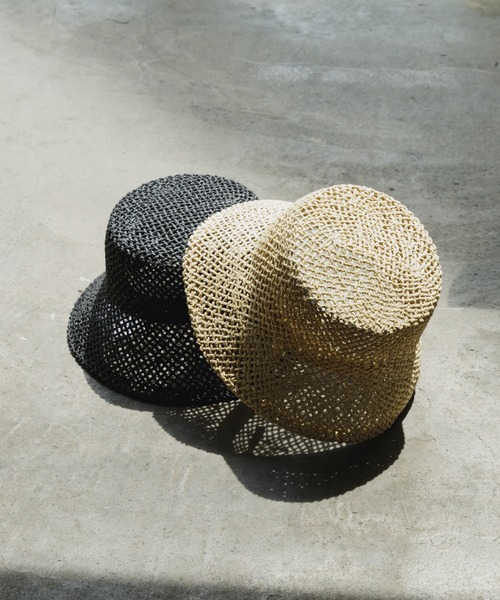 Kastane（カスタネ）の「メッシュバケットハット（ハット・レディース・ブラック/ライトベージュ・FREE）」の6枚目の写真