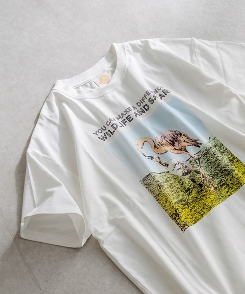 ear PAPILLONNER（イアパピヨネ）の「【Goodwear】別注アニマルTシャツ（Tシャツ/カットソー・レディース・ホワイト/ホワイト系その他/ホワイト系その他2・FREE）」の2枚目の写真