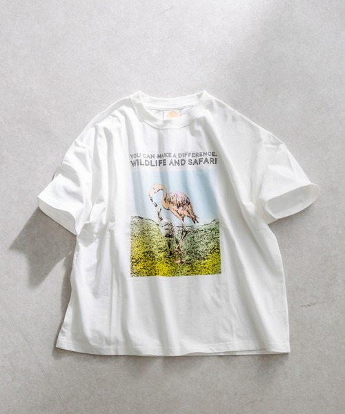 ear PAPILLONNER（イアパピヨネ）の「【Goodwear】別注アニマルTシャツ（Tシャツ/カットソー・レディース・ホワイト/ホワイト系その他/ホワイト系その他2・FREE）」の18枚目の写真
