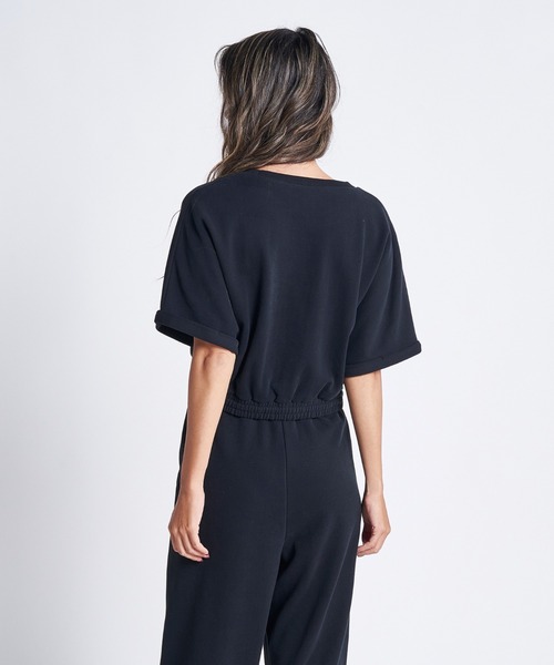 ROXY(ロキシー)の「IN THE GROOVE CROP S/ロキシー半袖Tシャツ(Tシャツ/カットソー・レディース・ベージュ/ブラック/グリーン・MEDIUM/LARGE/SMALL)」の4枚目の写真