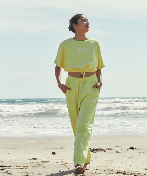ROXY(ロキシー)の「IN THE GROOVE CROP S/ロキシー半袖Tシャツ(Tシャツ/カットソー・レディース・ベージュ/ブラック/グリーン・MEDIUM/LARGE/SMALL)」の9枚目の写真