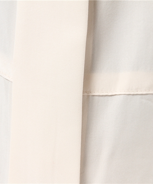 qualite(カリテ)の「【GOOD LUCK SERIES】レーヨンシルクウォッシャブル(シャツ/ブラウス・レディース・オフホワイト/アイボリー/シルバー・2/1)」の14枚目の写真