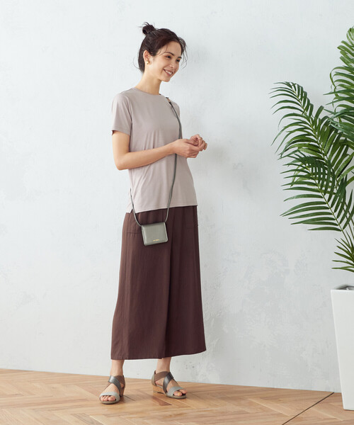 COMME CA ISM（コムサイズム）の「抗菌防臭　Ｔシャツ（Tシャツ/カットソー・レディース・ホワイト/ライトグレー/ブラック/ベージュ・SMALL/MEDIUM/LARGE）」の8枚目の写真