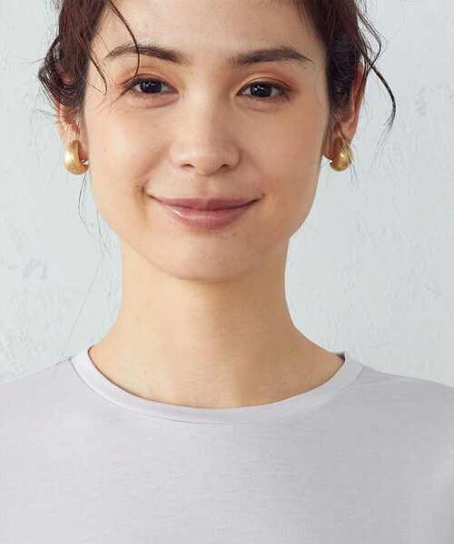 COMME CA ISM（コムサイズム）の「抗菌防臭　Ｔシャツ（Tシャツ/カットソー・レディース・ホワイト/ライトグレー/ブラック/ベージュ・SMALL/MEDIUM/LARGE）」の16枚目の写真