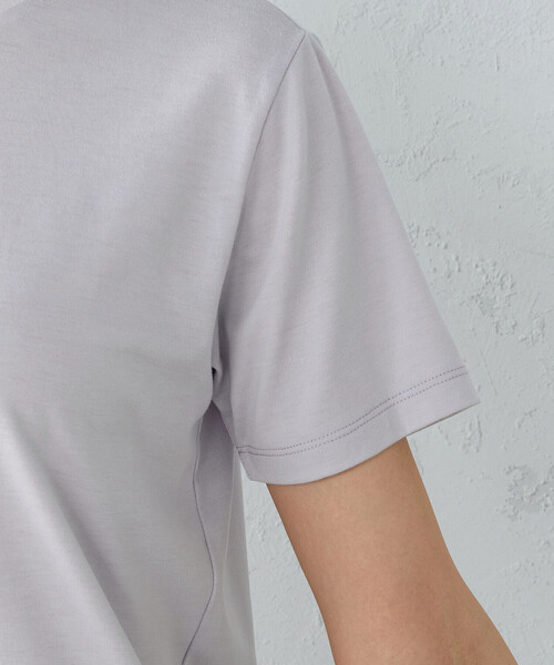 COMME CA ISM（コムサイズム）の「抗菌防臭　Ｔシャツ（Tシャツ/カットソー・レディース・ホワイト/ライトグレー/ブラック/ベージュ・SMALL/MEDIUM/LARGE）」の17枚目の写真