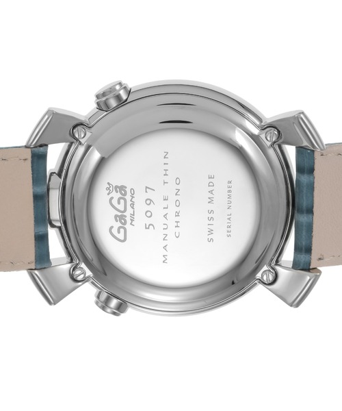 GaGa MILANO(ガガミラノ)の「GaGa MILANO/ガガミラノ THINCHRONO46MM 腕時計 509702BJ-N メンズ(アナログ腕時計・メンズ・ライトブルー・FREE)」の5枚目の写真