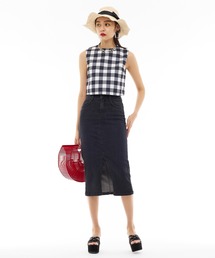 【Narcissus】ブラックデニムタイトスカート