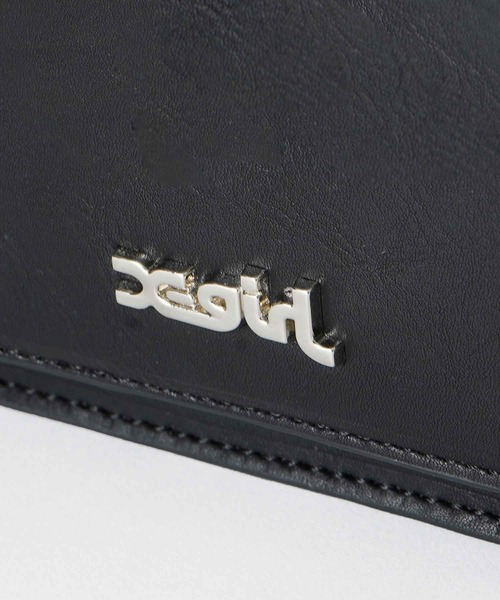 X-girl（エックスガール）の「CROSS BODY BAG/コンパクト ミニショルダーバッグ（ショルダーバッグ・レディース・ライトブルー/ブラック・ONE SIZE）」の8枚目の写真